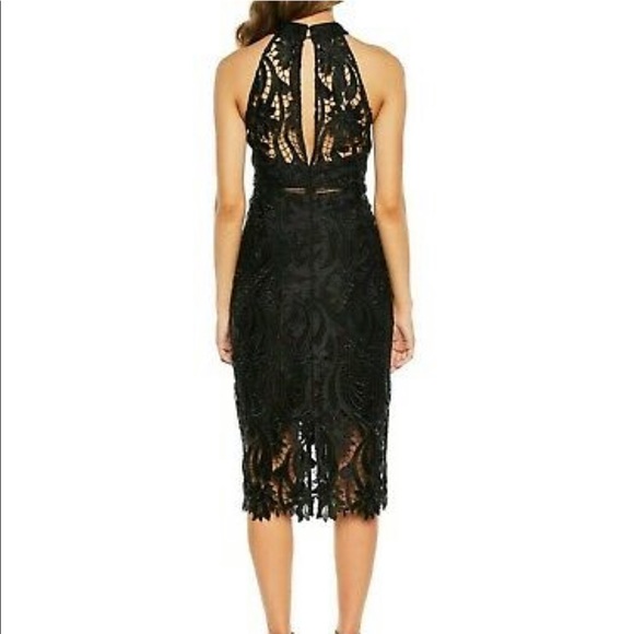 New with tag! Bardot Womens Lace Halter Midi Dress - Picture 2 of 7